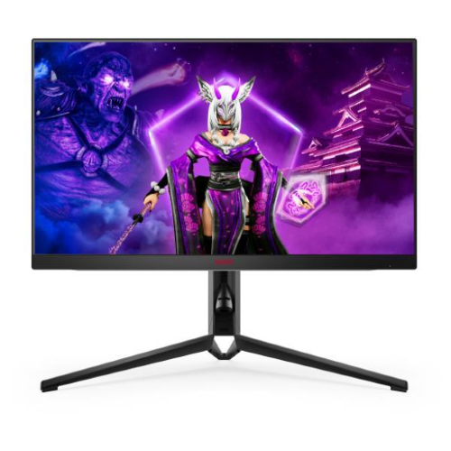 AOC Gaming AG274QG - AGON4 Series - monitor a LED - gaming - 27" - 2560 x 1440 QHD @ 240 Hz - IPS - 450 cd/m² - 1000:1 - DisplayHDR 600 - 1 ms - 2xHDMI, DisplayPort - altoparlanti - rosso opaco, coperchio nero opaco, anteriore nero opaco
